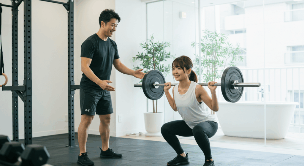 トレーニング指導している